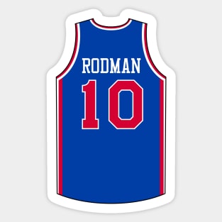 Dennis Rodman Detroit Jersey Qiangy Sticker